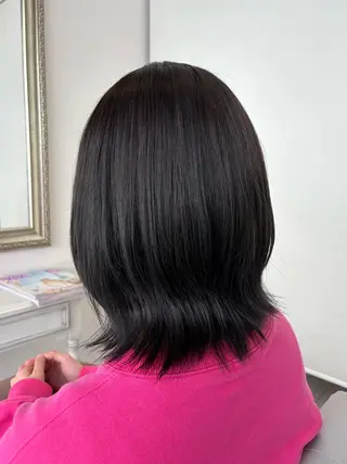 ミディアム カラー アベ ミスズのヘアスタイル