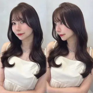 ロング 韓国レイヤー×髪質 改善︎💕︎あかねのヘアスタイル