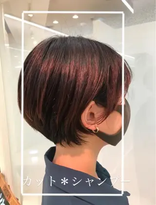 ショート 艶質改善/縮毛矯正 ササキナツミのヘアスタイル