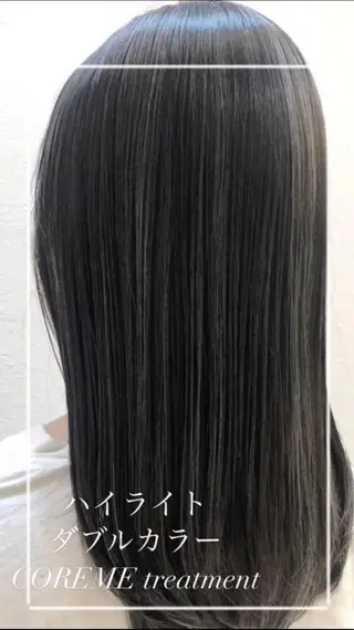 ロング カラー 艶質改善/縮毛矯正 ササキナツミのヘアスタイル