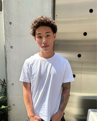 ショート パーマ メンズ hair salon PEARL所属・スパイキーショート/ メンズパーマ/聖矢のヘアスタイル