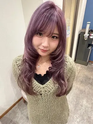 ロング カラー ルシア東三国店所属・akane 東三国のヘアスタイル