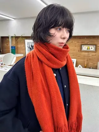 ショート パーマ パーマ /レイヤー 榛地渉馬 /矢場町のヘアスタイル