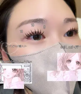 マツエク・マツパ ☆eyelist _miu☆のマツエク・マツパデザイン