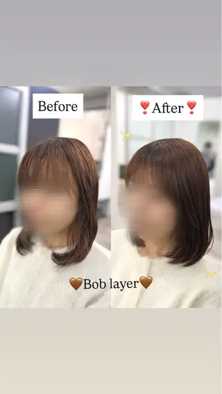 セミロング 💌美容室/韓国 ヘア/MIYU💌のヘアスタイル