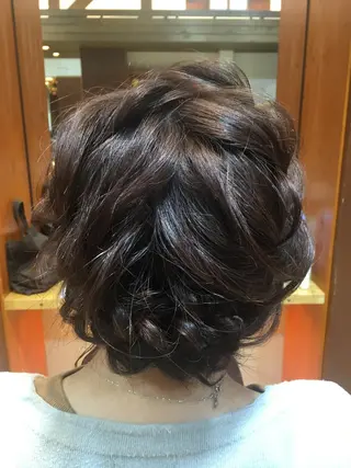ミディアム カラー ヘアアレンジ ✨🌿大人可愛い愛さ れhair🌿✨松本のヘアスタイル