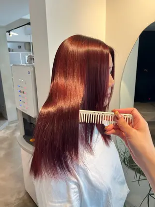 カラー 本木下朋花/髪質 改善×ダブルカラーのヘアスタイル