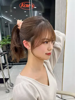 ロング カラー MAEUL NAGOYA所属・前髪顔周り/レイヤー 韓国/桔川恒のヘアスタイル