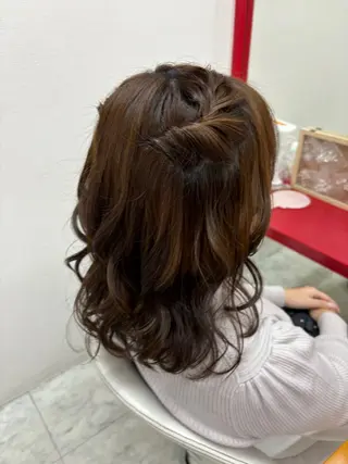 ミディアム ヘアアレンジ GINZA Studio S2所属・♥StudioS2 ななみ♥のヘアスタイル
