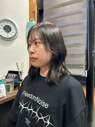 ミディアム カラー 透明感カラー🪽 mioのヘアスタイル