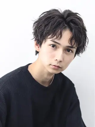 ミディアム カラー パーマ ヘアアレンジ メンズ メンズ特化❤️‍🔥 RIKU❤️‍🔥のヘアスタイル