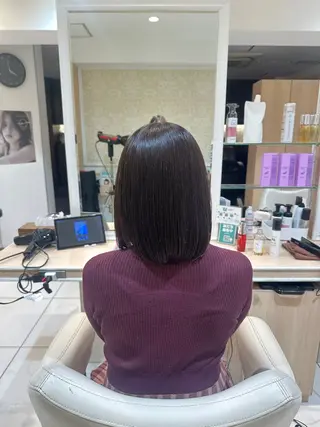 ミディアム かとう さやかのヘアスタイル