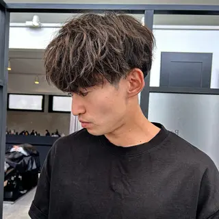 ショート パーマ メンズ メンズパーマ特化 園田翔大のヘアスタイル