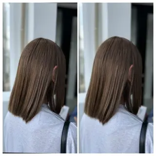 ミディアム カラー 富原 そらのヘアスタイル