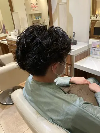 パーマ メンズ 佐々木 大輔のヘアスタイル