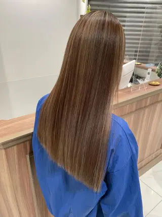 ミディアム カラー ヘアアレンジ 🇰🇷韓国ヘア★ 副店長.쿠리타⭐︎のヘアスタイル