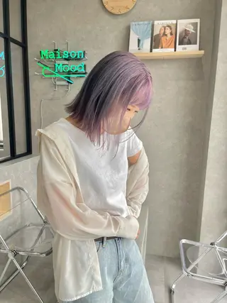 ミディアム カラー mood tatemachiのヘアスタイル