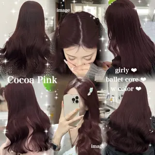ロング カラー ヘアアレンジ 🫧‪🎀うる艶暖色 🏹Nanako🎀のヘアスタイル