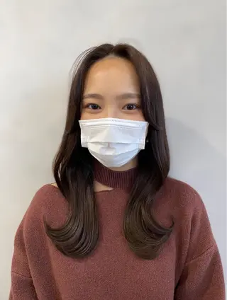 セミロング ❤︎︎韓国ヘア❤︎︎ 𝑺𝒉𝒊𝒉𝒐のヘアスタイル