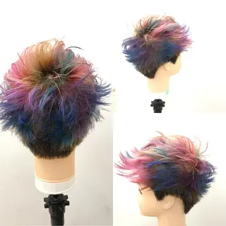 カラー メンズ ブリーチカラー/ 岩破瑞希のヘアスタイル