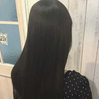 ロング カラー パーマ 金崎 新吾のヘアスタイル