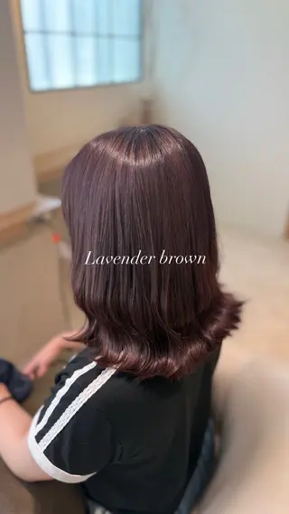 ミディアム カラー 🎀髪質改善/艶カラ ー/大宮/そら🎀のヘアスタイル