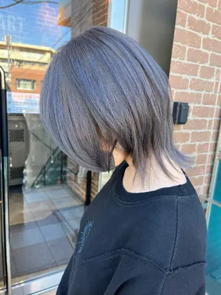 ミディアム カラー パーマ ヘアアレンジ メンズ キッズ ネイル マツエク・マツパ アイブロウ times salon名駅所属・久木原 ゆりのヘアスタイル