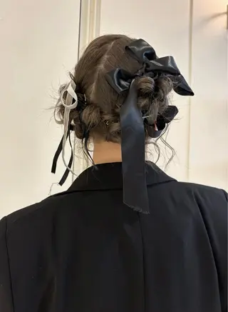 ミディアム カラー ヘアアレンジ VIEW maacoのヘアスタイル