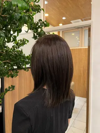 ミディアム カラー カワハラ ヒナコのヘアスタイル