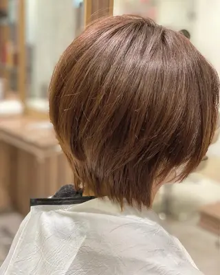 ショート カラー 💎大人ハイライト 💎上杉一也💎のヘアスタイル