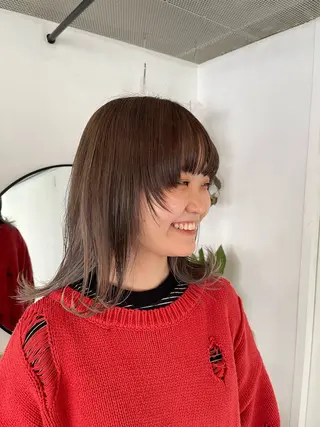 カラー ボブ/レイヤー /河内温太のヘアスタイル