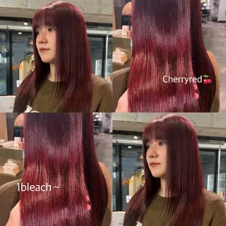 ロング カラー ハイトーン/ ネイル💅まりなのヘアスタイル