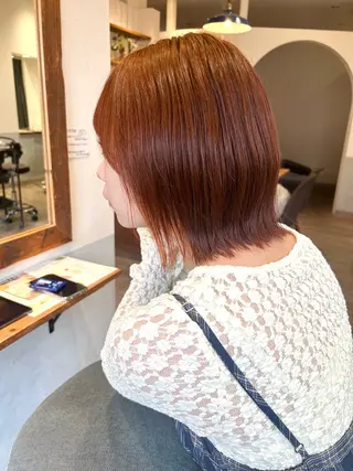 ミディアム カラー 💐美しいショート× パーマ💐早坂駆留のヘアスタイル