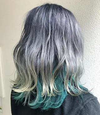 セミロング カラー edge.所属・くまがい みゆ【edge.】のヘアスタイル