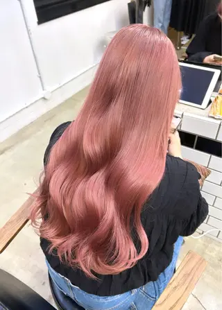 ロング カラー ヘアアレンジ 🎀暖色カラー🎀 ♡yurika♡のヘアスタイル