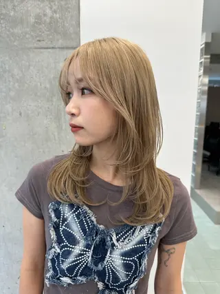 ミディアム ボブカット 💎坪谷のヘアスタイル