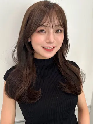 セミロング カラー 🩰ナチュラル可愛い kamicare🩰のヘアスタイル