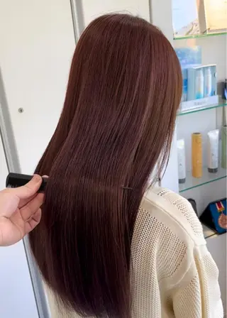 ロング メンズバレイヤージュ 斉藤春のヘアスタイル