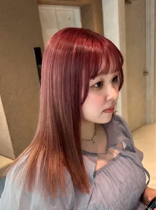 ミディアム YUKI🎀透明感 カラー/暗髪艶カラーのヘアスタイル