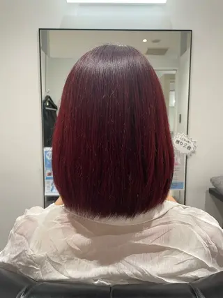 ミディアム ふみや /バレイヤージュのヘアスタイル