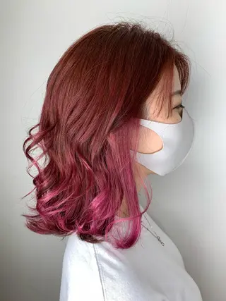 ミディアム カラー 🫧ウルフカット/ 畑中結衣🫧のヘアスタイル