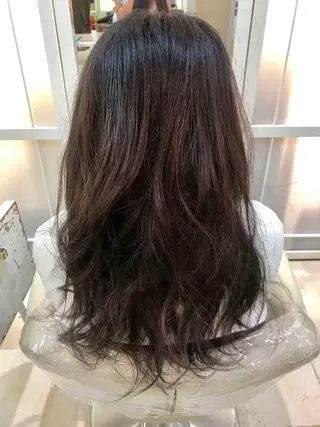 セミロング カラー 縮毛矯正/髪質改善 /韓国風　山川春輝のヘアスタイル