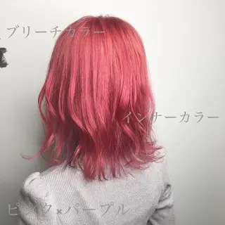 ミディアム エクステ・髪質改善・ ブリーチ・吉田大介のヘアスタイル