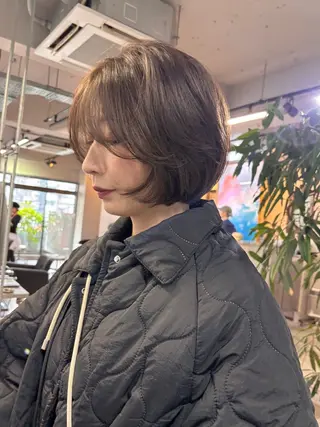 ショート カラー ボブとパーマの達人 美容室難民の方は是非のヘアスタイル