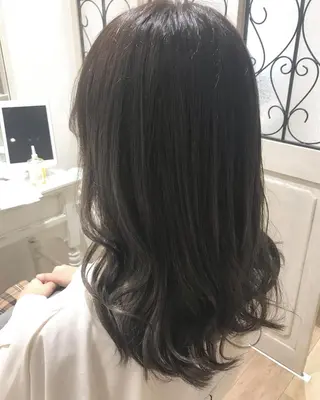 セミロング Lall  You 大阪所属・🥛洒落髪小顔cut なら龍崎🥛のヘアスタイル