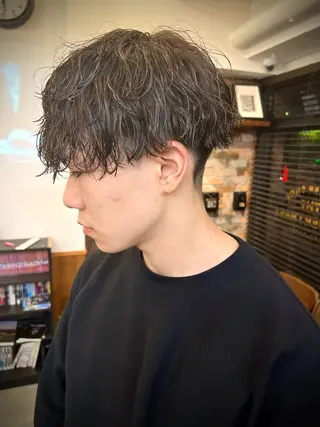 ショート パーマ メンズパーマ メンズカットYUKIのヘアスタイル