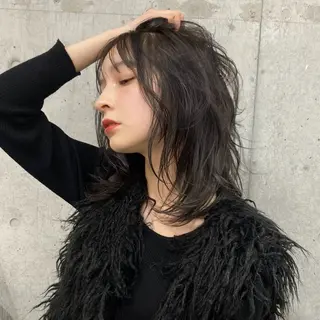 ミディアム カラー 似合わせhair /モガミユナ🎀のヘアスタイル
