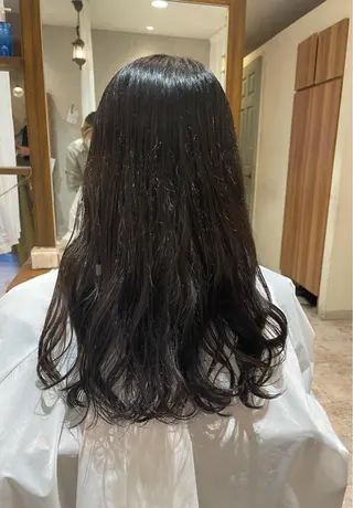 セミロング 小川 夏生のヘアスタイル