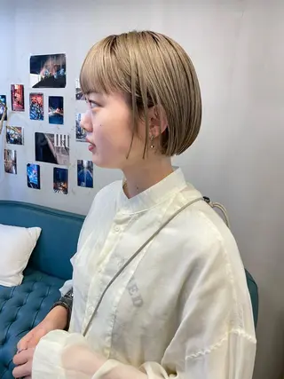 ミディアム カラー パーマ ヘアアレンジ メンズ キッズ ネイル マツエク・マツパ アイブロウ tatsumi/ボブ ウルフ/レイヤーのヘアスタイル