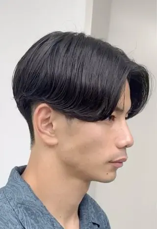 ショート カラー パーマ メンズ キッズ 栄💗レイヤーカット ｜韓国風｜haruのヘアスタイル